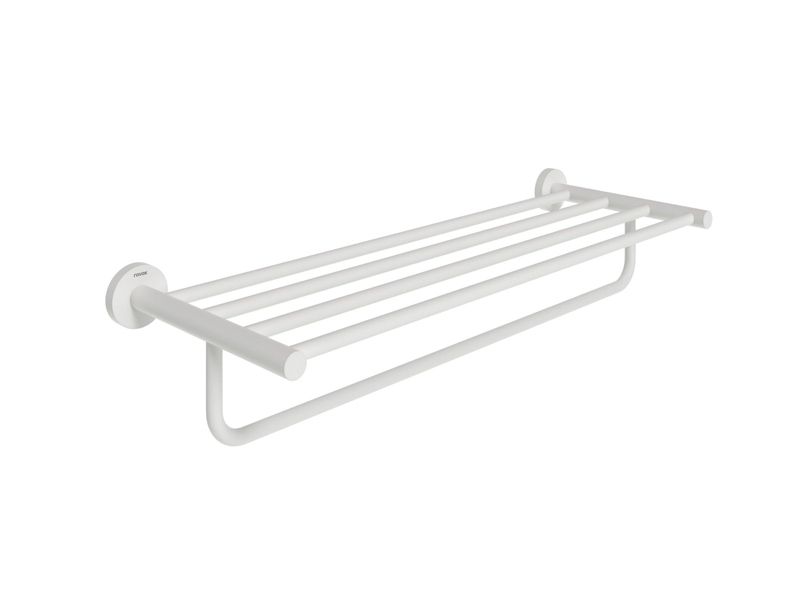 Półka na ręczniki z relingiem Ravak naścienna Kona KN 330.10WHM 60cm biały mat 1szt