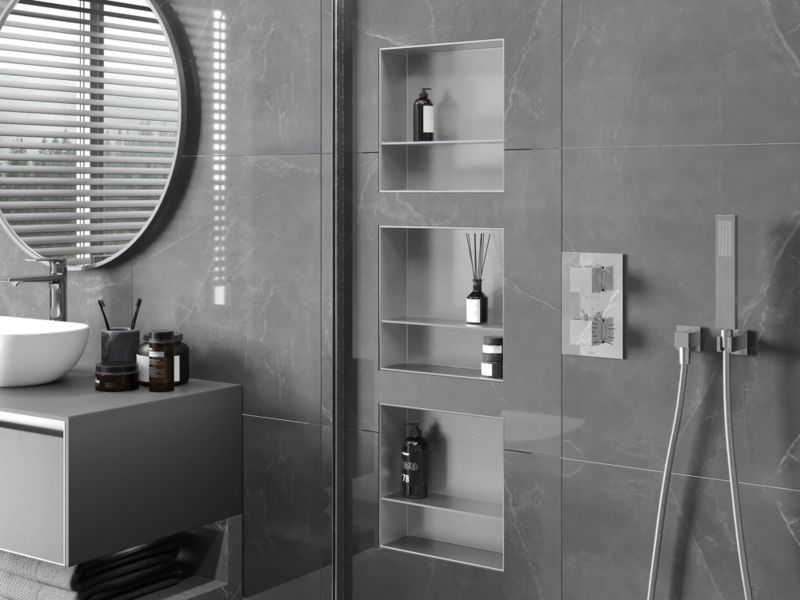 Półka wnękowa Mexen X-Wall-NR inox 30x30 cm 1 szt.