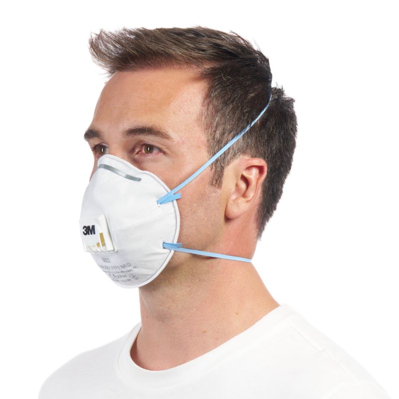 Półmaska do cząstek stałych 3M™ Cool Flow™ 8822, FFP2, z zaworem, 10 szt.