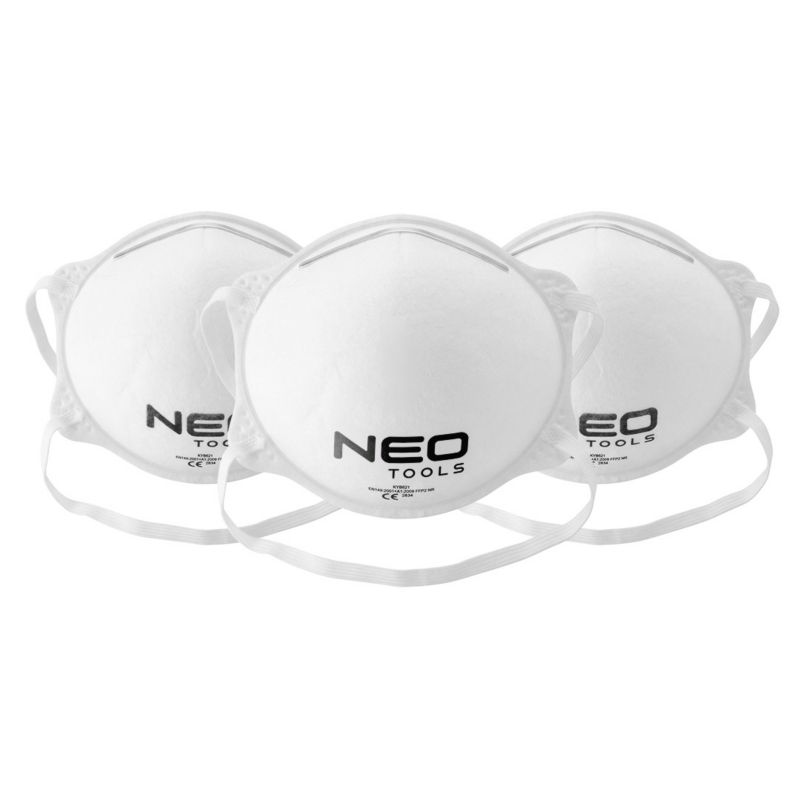 Półmaska Neo Tools przeciwpyłowa jednorazowa FFP2, 3 szt.