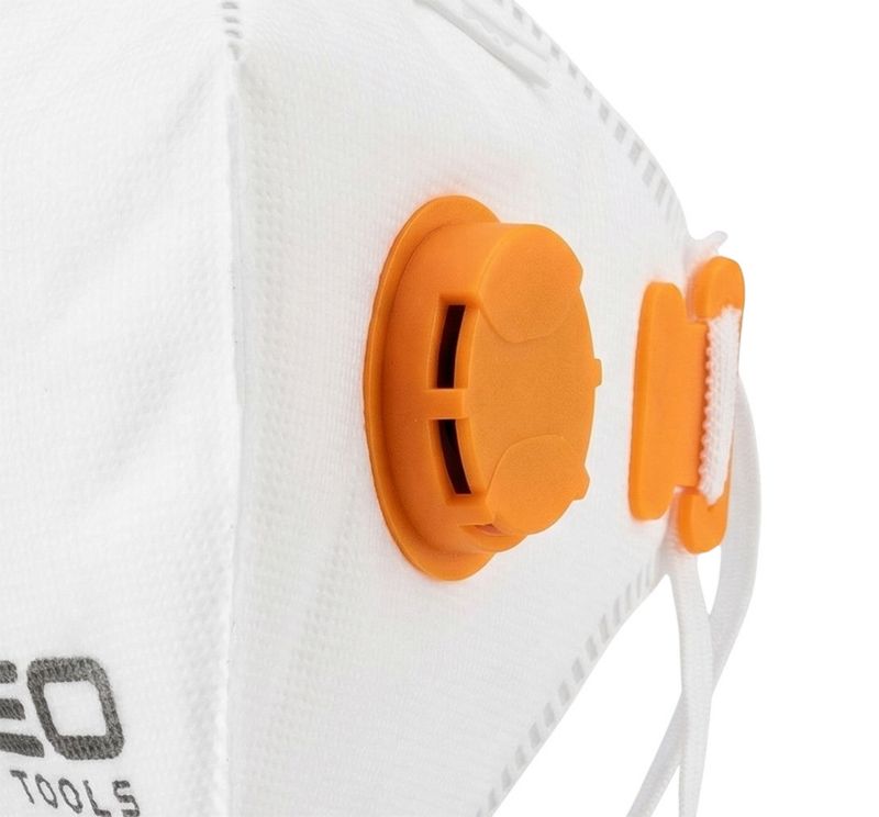 Półmaska Neo Tools składana FFP2, z zaworem, 3 szt.