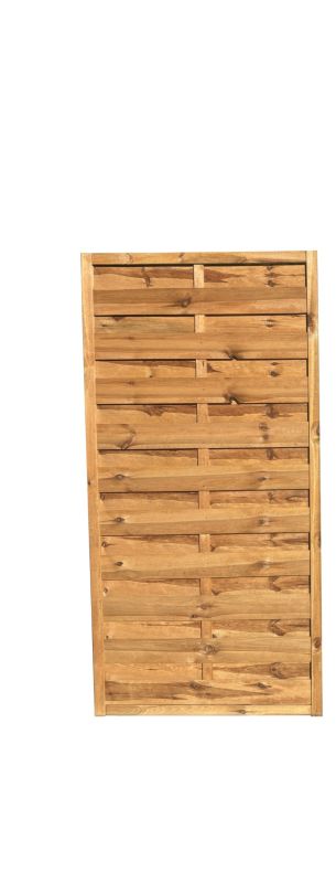 Płot lamelowy PO prosty brąz Roma 90x180 cm 1szt.