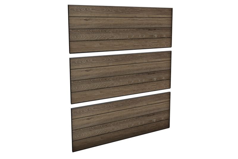 Płot modułowy 3,6 m do mocowania w twardym podłożu Walnut - Keter 1 szt