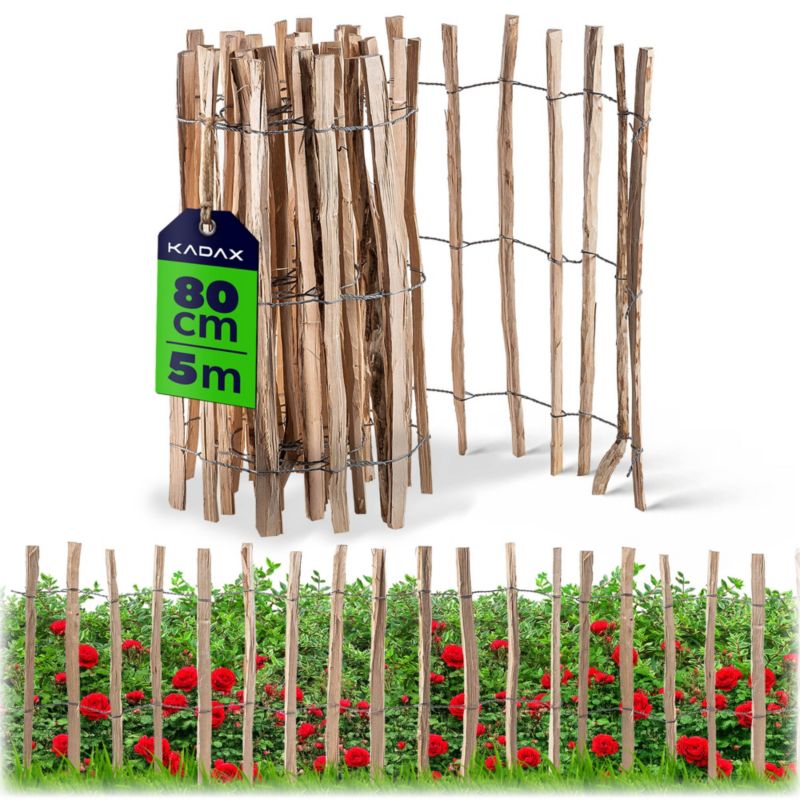 Płot Ogrodowy KADAX Leszczynowy Ogrodzenie 500x80 7-9cm 1szt.