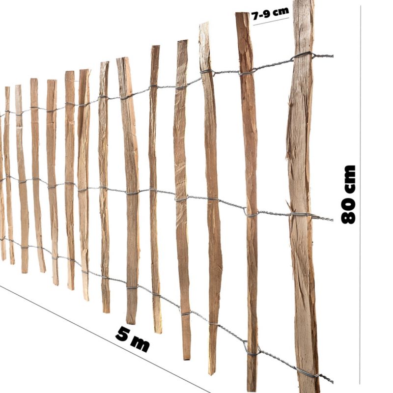 Płot Ogrodowy KADAX Leszczynowy Ogrodzenie 500x80 7-9cm 1szt.