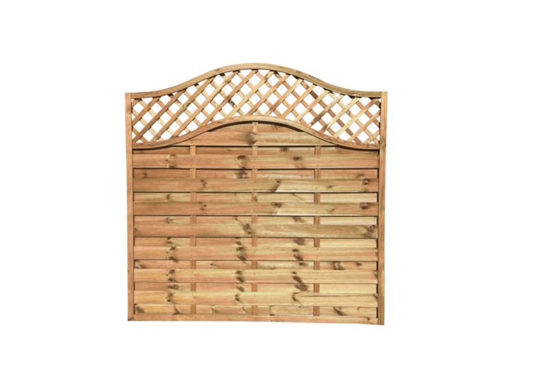 Płot Roma Aga 2x fala 180x180/160 cm brąz 1 szt.
