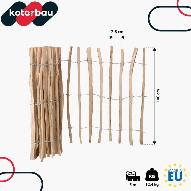 Płotek leszczynowy KOTARBAU 100 cm 1 szt.