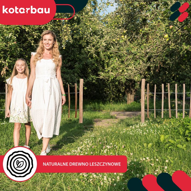 Płotek leszczynowy KOTARBAU ogrodzenie 50 cm 1 szt.