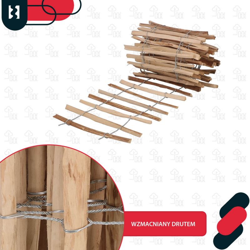 Płotek leszczynowy KOTARBAU ogrodzenie 50 cm 1 szt.