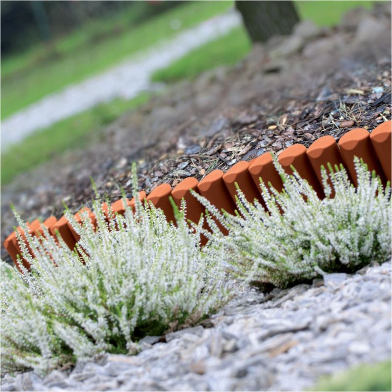 Płotek Ogrodowy EDANTI 2,5 m Obrzeże Trawnikowe Palisada Terakota 1 szt.