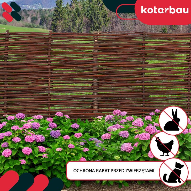 Płotek ogrodowy KOTARBAU wiklinowy 120x30 cm 5 szt.