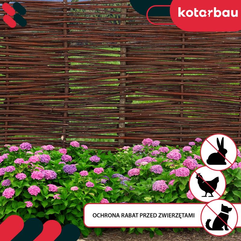 Płotek ogrodowy KOTARBAU wiklinowy 120x40 cm 5 szt.