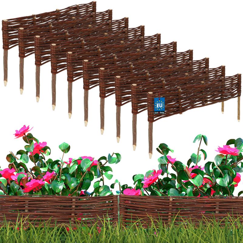 Płotek ogrodowy KOTARBAU wiklinowy 60x10 cm 10 szt.