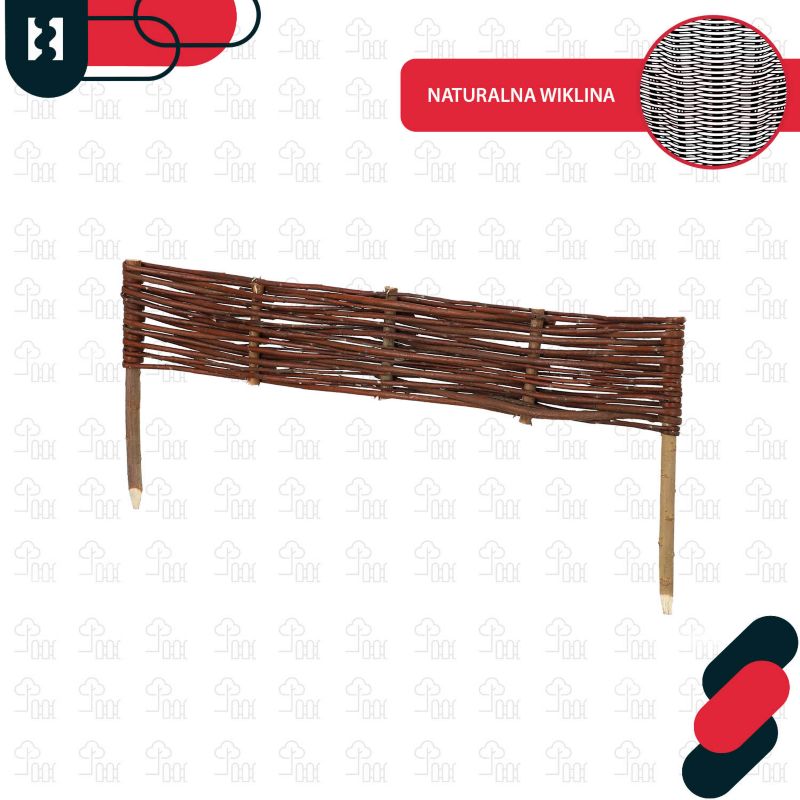 Płotek ogrodowy KOTARBAU wiklinowy 60x10 cm 10 szt.