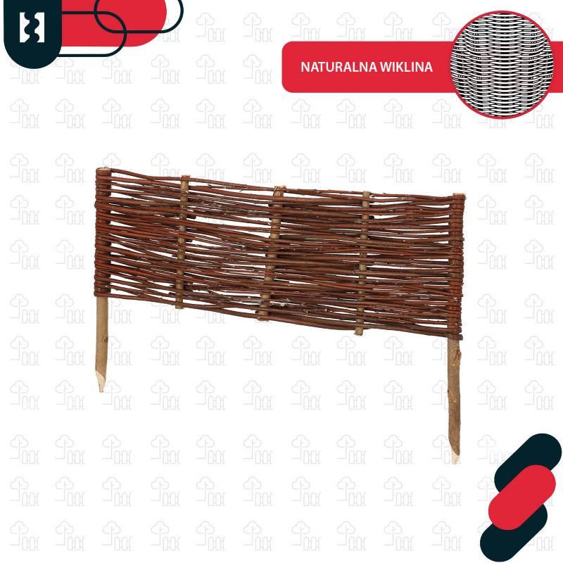 Płotek ogrodowy KOTARBAU wiklinowy 60x20 cm 10 szt.