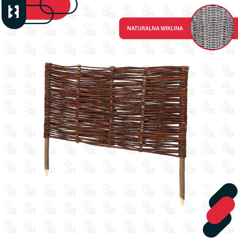 Płotek ogrodowy KOTARBAU wiklinowy 60x30 cm 5 szt.