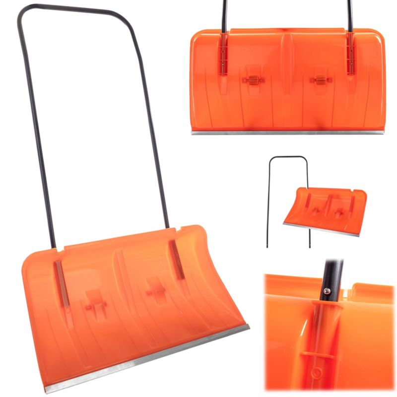 Pług Do Śniegu KADAX Mocny Zgarniacz Do Odśnieżania Na Kółkach Ręczny Łopata 1szt.