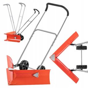 Pług Do Śniegu KADAX Odśnieżarka Łopata Zgarniacz Na Kołach mocna 77cm