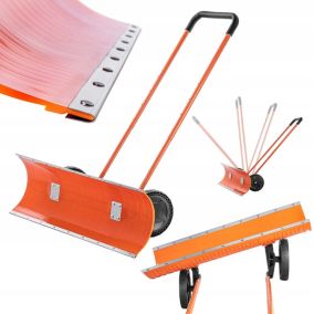 Pług Do Śniegu KADAX Odśnieżarka Łopata Zgarniacz Na Kołach mocna 95cm