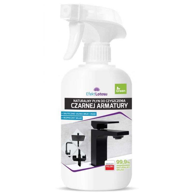 Płyn do czarnej armatury EfektLotosu 500ml mycia czyszczenia ceramiki baterii 1szt.