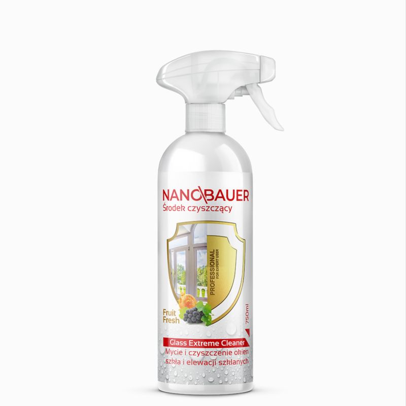Płyn do mycia okien luster szkła szyb Nanobauer 750ml 1 szt
