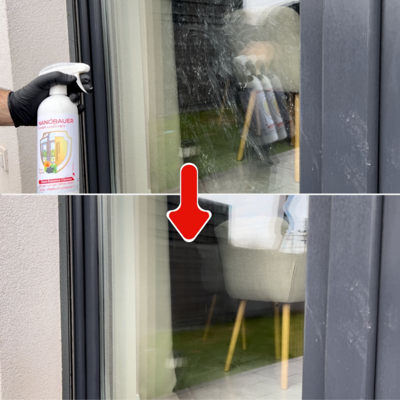 Płyn do mycia okien luster szkła szyb Nanobauer 750ml 1 szt
