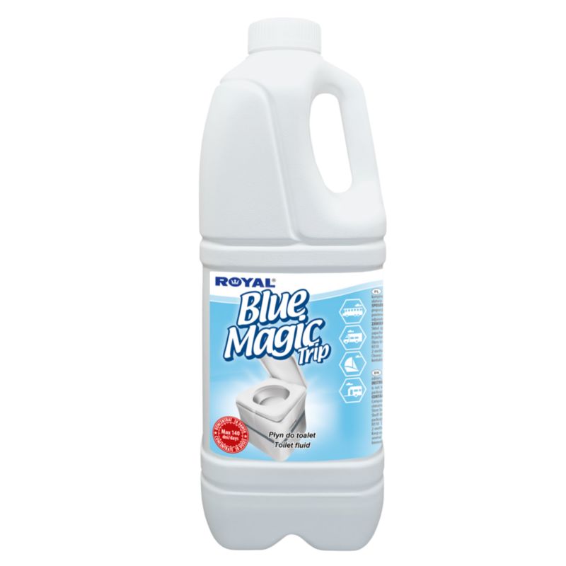 Płyn koncentrat Blue Magic Trip niebieski 2L do dolnego zbiornika toalety turystycznej 1szt.
