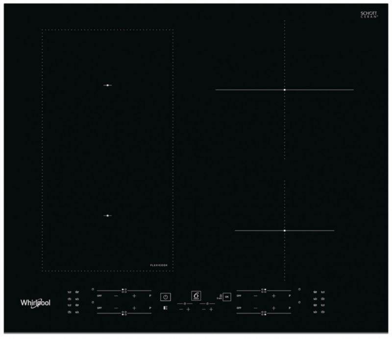 Płyta indukcyjna  WHIRLPOOL WLB1160BF. 59 cm czarne szkło 1szt.
