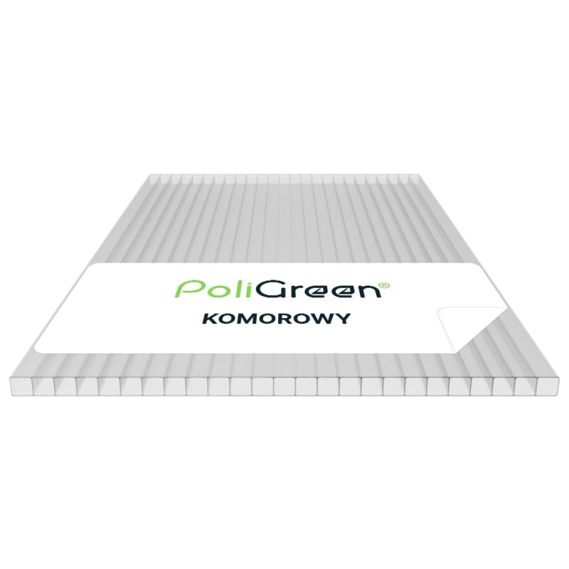 Płyta poliwęglan komorowy PoliGreen Bezbarwny multiwall 3500x2100/10 mm - 7,35 m² - 1 szt