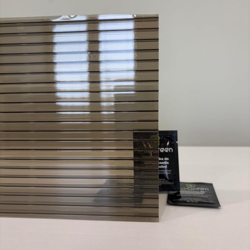 Płyta poliwęglan komorowy PoliGreen Dymiony brąz multiwall 6000x1050/10 mm - 6,3 m² - 1 szt