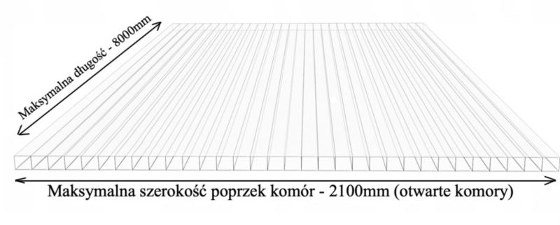 Płyta poliwęglan komorowy PoliGreen Dymiony brąz multiwall 6000x1050/10 mm - 6,3 m² - 1 szt