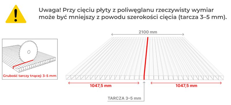 Płyta poliwęglan komorowy PoliGreen Dymiony brąz multiwall 6000x1050/10 mm - 6,3 m² - 1 szt