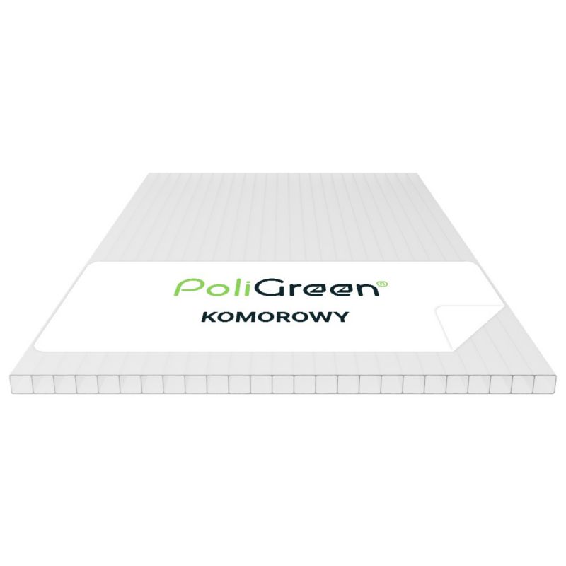 Płyta poliwęglan komorowy PoliGreen Mleczny multiwall 4000x2100/4 mm - 8,4 m² - 1 szt