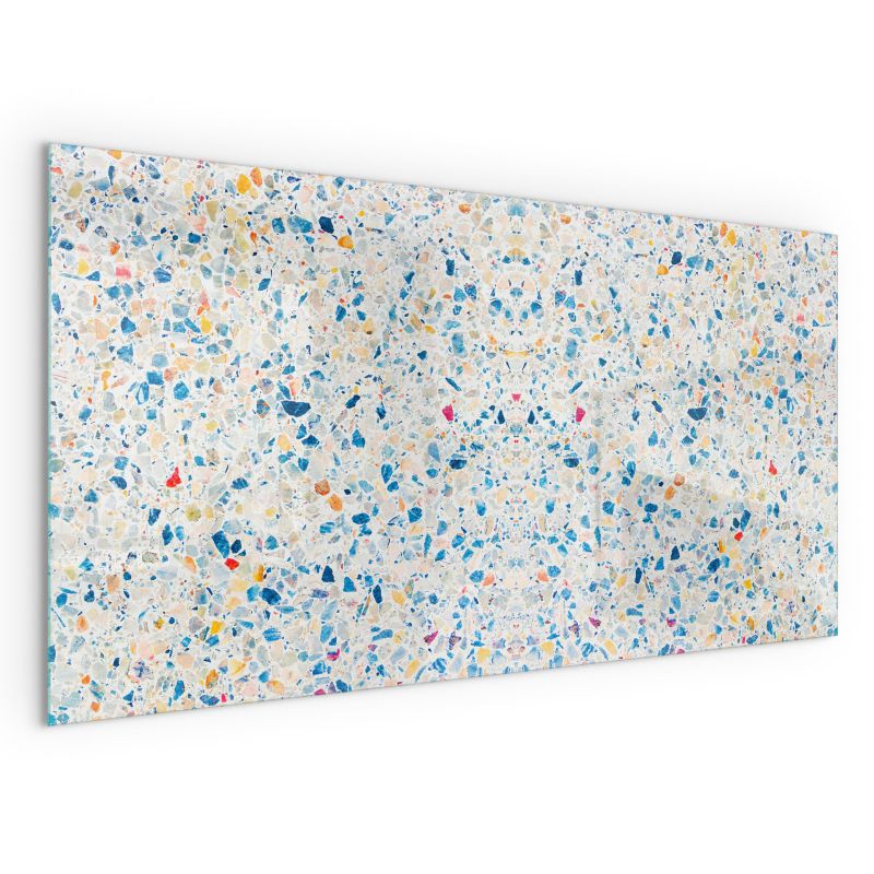 Płyta Szklana Wallfluent 100x50 cm Transparentna Szyba Ochronna Abstrakcyjny wzór tekstury 1 szt.