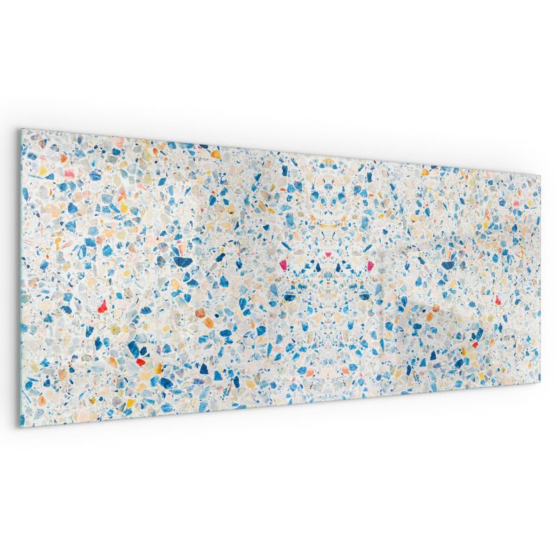 Płyta Szklana Wallfluent 125x50 cm Transparentna Szyba Ochronna Abstrakcyjny wzór tekstury 1 szt.