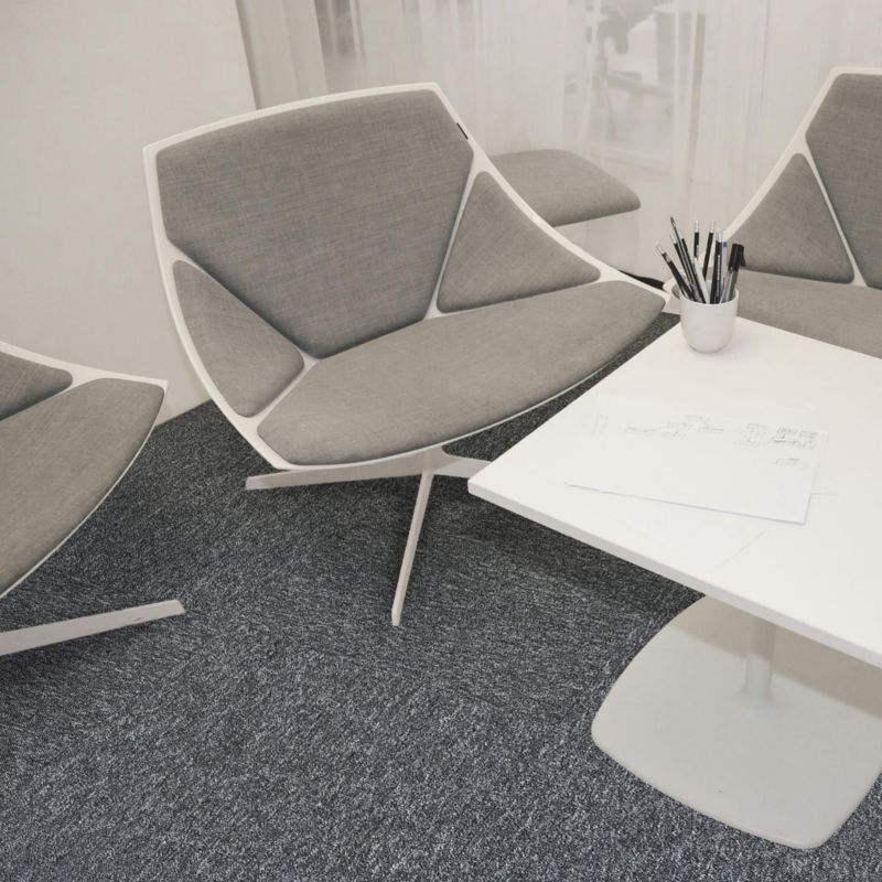 Płytka dywanowa VIENNA/OFFICE 78 ciemno szara do biura, do sklepu, do salonu 5m2
