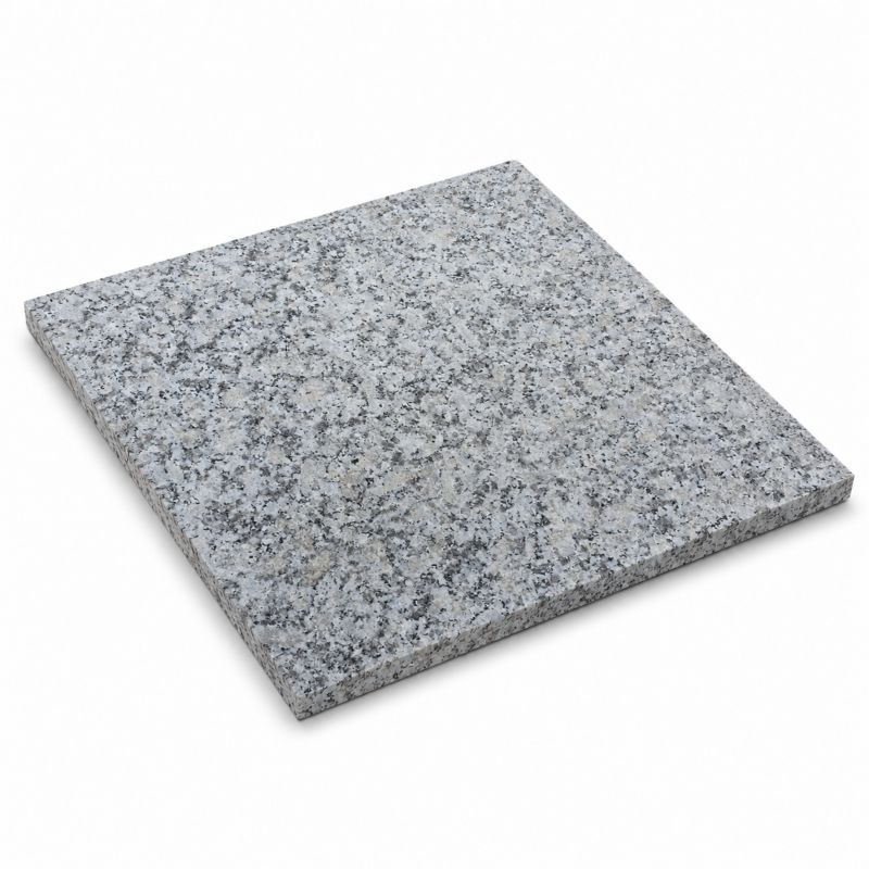 Płytka granitowa Tiles szara płomieniowana Bianco Sardo  G602 60x60x3 cm 1 m2