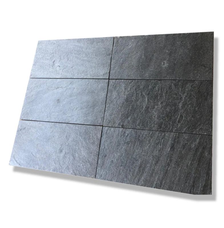 Płytka kwarcytowa Tiles Silver Grey naturalna 60x30x1,2 cm 1 m2