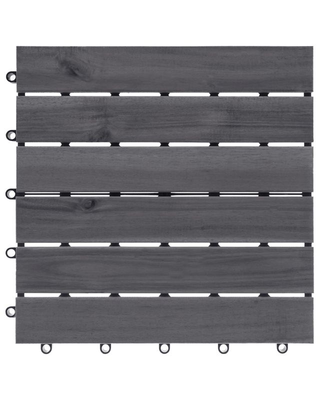 Płytki tarasowe Accettura Certyfikowane drewno akacjowe Szary 1 kpl