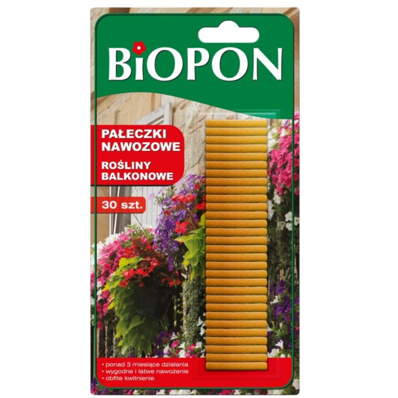 Pałeczki Nawozowe Biopon Do Roślin Balkonowych 30 Szt. 1 Szt.