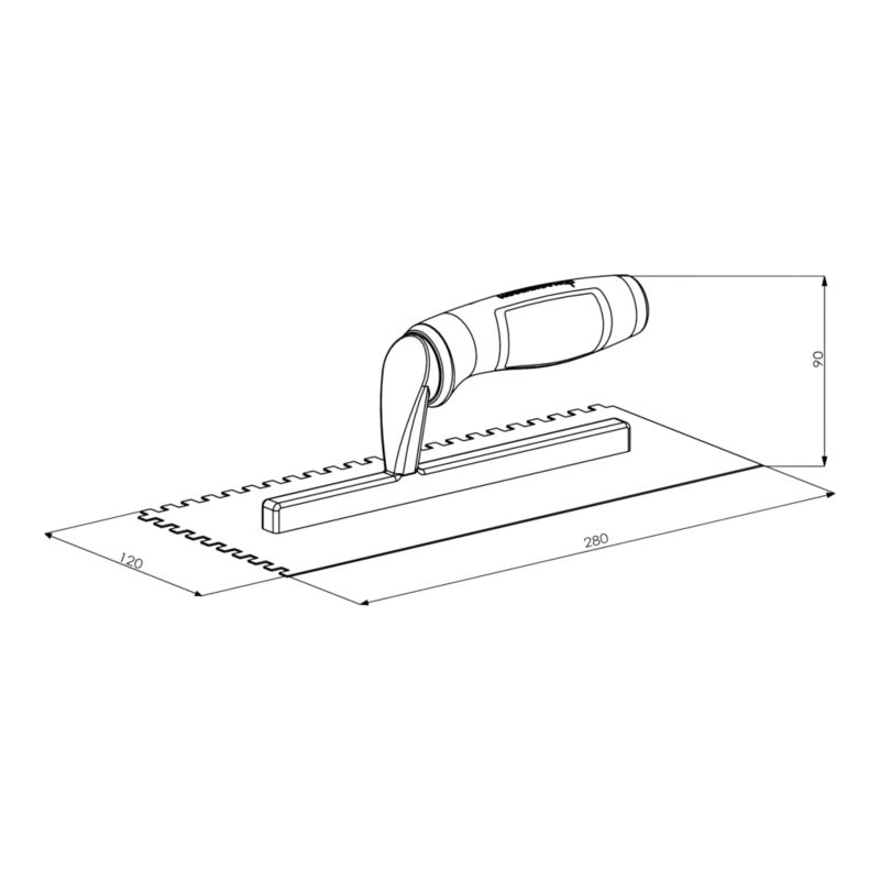 Paca zębata Magnusson 280 x 120 mm U6