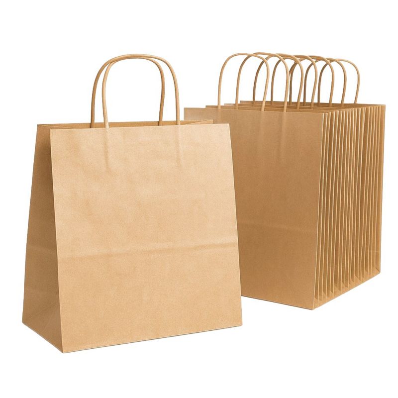 Pakiet - Torba Neopak 305x170x425 / BRĄZOWA / GŁADKA 10 szt.