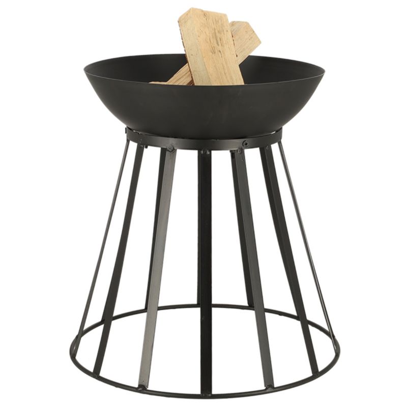 Palenisko ogrodowe 2w1 Esschert Design stalowe czarne 47x47x49,5 cm 1 szt.