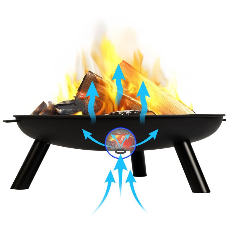 Palenisko ogrodowe Berdsen BD-882 na ognisko grill 80 cm z uchwytami 1 szt.