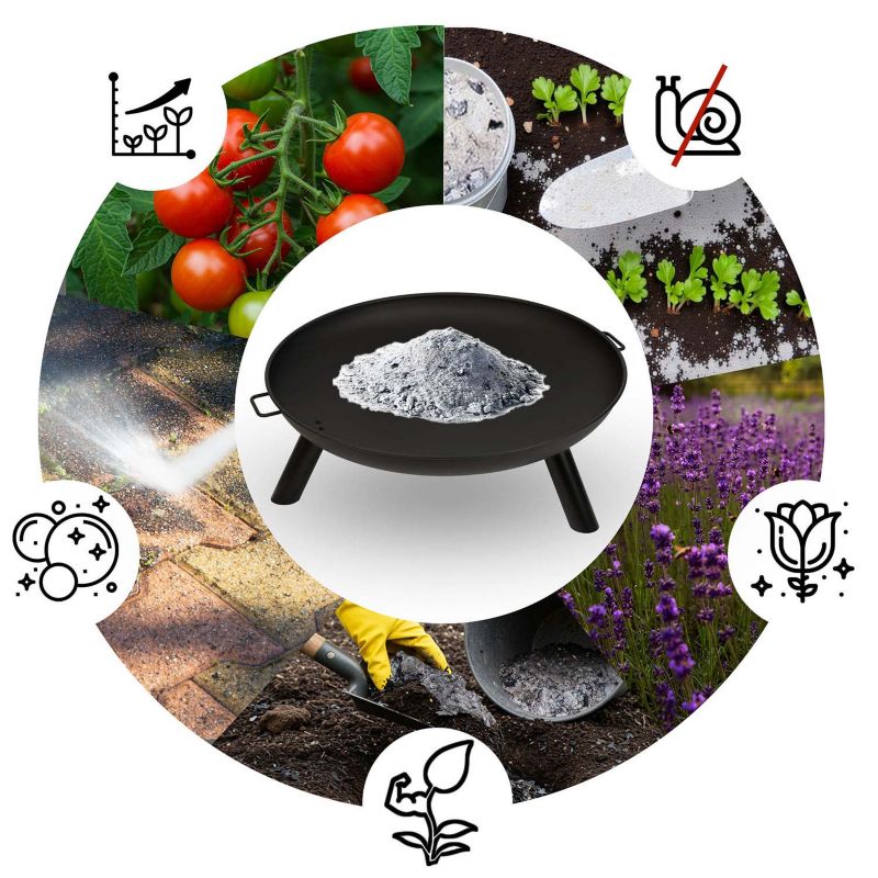 Palenisko ogrodowe Berdsen BD-882 na ognisko grill 80 cm z uchwytami 1 szt.