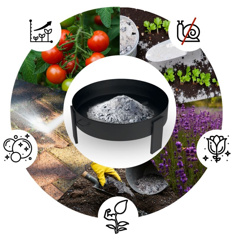 Palenisko ogrodowe Berdsen BD-883 na ognisko grill 80 cm z uchwytami 1 szt.