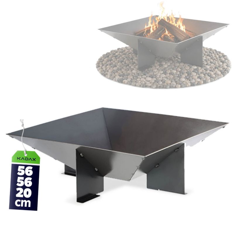 Palenisko Ogrodowe KADAX Na Ognisko Grill Stal misa 56cm 1 szt.