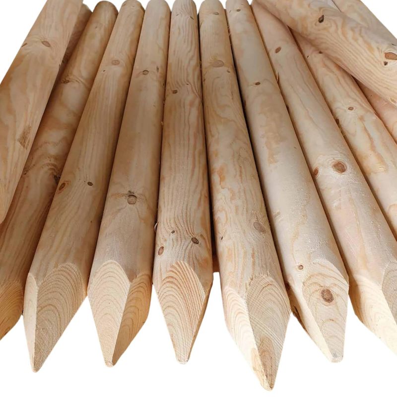 Palisada Drewniana Timbermik 100 cm Drewno Sosnowe 7 cm (4 szt.)