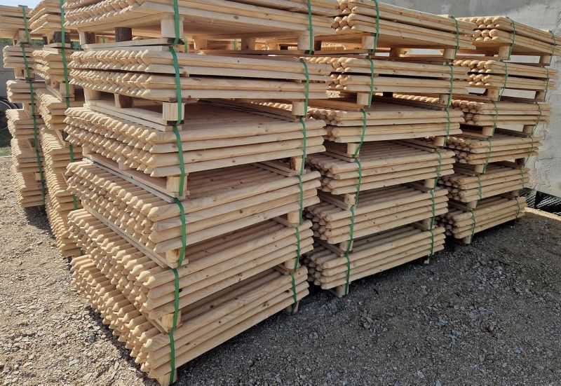 Palisada Drewniana Timbermik 200 cm Drewno Sosnowe 6 cm (4 szt.)