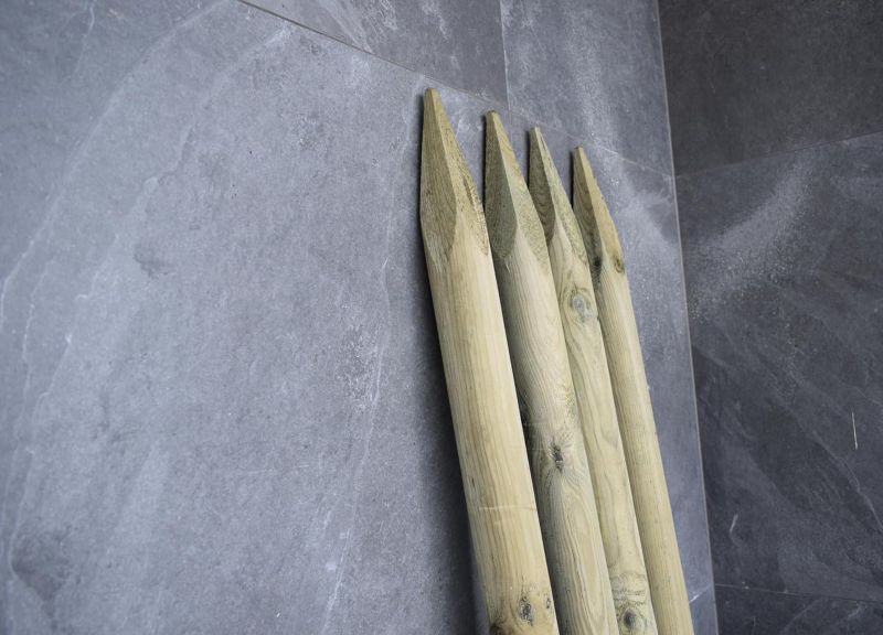 Palisada Drewniana Timbermik 200 cm Impregnowane Drewno Sosnowe 7 cm 4 szt.